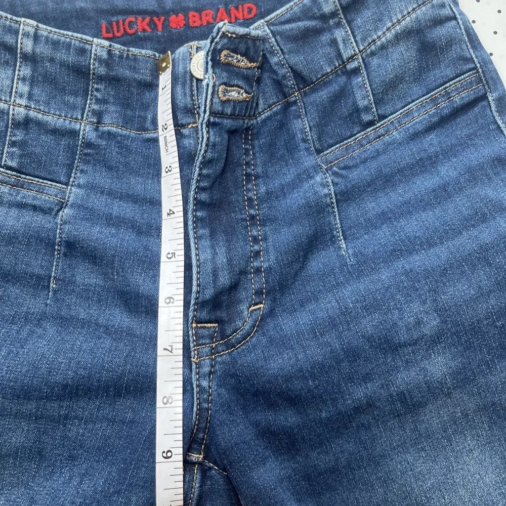 Lucky Brand Stevie High Rise Flare Jeans Size 27 Y2K Boho Condition